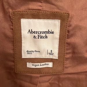 Abercrombie & Fitch- Vegan Leather (suede) Utility Jacket. LIKE NEW!
